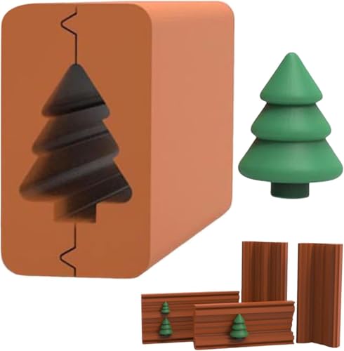 Weihnachtsbaum-Roller-Ton-Werkzeuge, DIY-Modelliermassen-Perlenroller für Ton, Kunstbedarf, Weihnachtsbaum-Modell, Weihnachtsbaum-Form, Modelliermasse, Werkzeug zur Herstellung von Ton (Typ A) von Generisch