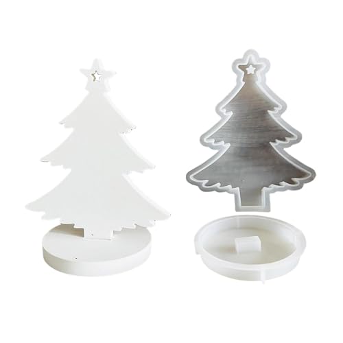 Weihnachtsbaum-Silikonformen, Kerzenherstellungs-Silikonformen | Silikonformen Epoxidharz-Gießform | Weihnachtsbaum-Silikon-Gussformen für Ton-Harz-Kreide von Generisch