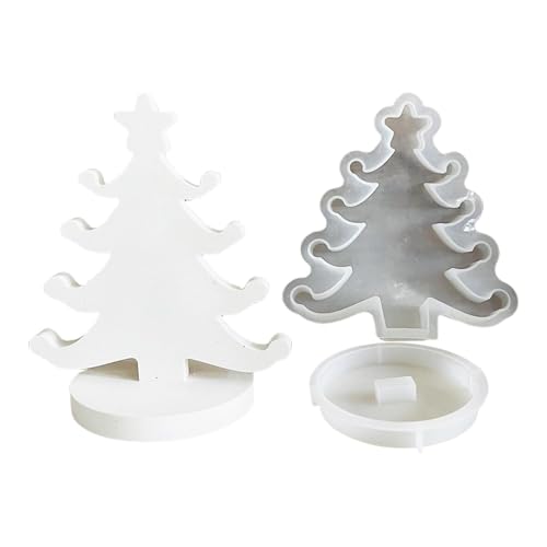 Weihnachtsbaum-Silikonformen, Kerzenherstellungs-Silikonformen | Silikonformen Epoxidharz-Gießform | Weihnachtsbaum-Silikon-Gussformen für Ton-Harz-Kreide von Generisch