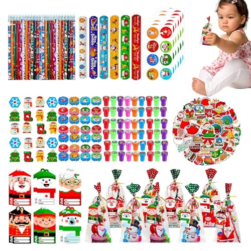 Weihnachtsbriefpapier, Partyzubehör, Klassenzimmer, Austausch, Schreibwaren, niedliches Schreibwaren, Partyzubehör, Strumpffüller, Belohnungsfüller, Großpackung Spielzeug für Karneval, von Generisch