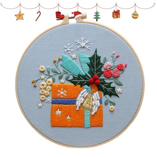 Weihnachtsornament-Bastelset | Kreuzstich-Ornament-Set | Stickset Weihnachtsstrümpfe für Erwachsene und Kinder von Generisch