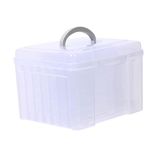 Weiße Foto-Organizer-Box mit Trennwänden, Aktenhalter mit 6 Trennwänden, großer Foto-Organizer, Grußkarten-Aufbewahrungsbox für Büro, Bilddisplay Weiße Foto-Organizer-Box mit Trennwänden, Aktenhalter mit 6 Trennwänden, großer Foto-Organizer, Grußkarten-Aufbewahrungsbox für Büro, Bilddisplay von Generisch