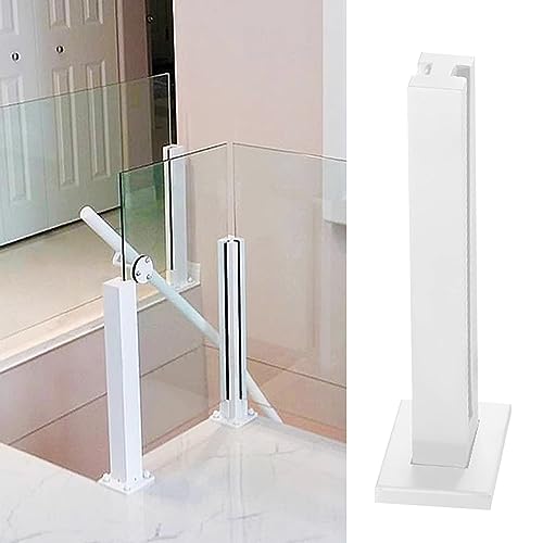 Weißes Metall Glas Geländer Pfosten Treppe Glas Handlauf Klemme Balkon Terrasse Deck Glaszaun Säule und stilvolle Geländerstütze für Sicherheit und Eleganz Weißes Metall Glas Geländer Pfosten Treppe Glas Handlauf Klemme Balkon Terrasse Deck Glaszaun Säule und stilvolle Geländerstütze für Sicherheit und Eleganz von Generisch