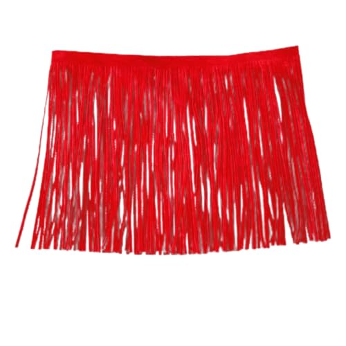 Wildleder Quaste Trim 5m x 10cm Rot Fransenborte für Kleidung Kleid Nähen Handwerk und Dekoration von Generisch