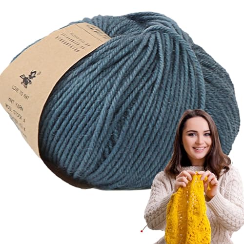 Wolle Strickgarn - Warmes Garn für Strick- und Häkelprojekte - Bequeme Decken Häkelwolle Garn für Pullover, Mütze, Handschuhe, Schal, Spielzeug von Generisch