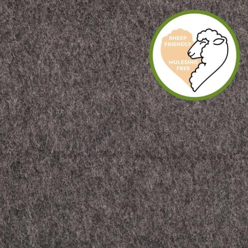 Wollfleece Meterware uni & meliert - Wollstoff Mantelstoff - Wollpullover nähen, weiche Wolle Stoff - 100% Schurwolle/Wolle *Ab 50cm, Farbe: 068 d.grau mel. Wollfleece Meterware uni & meliert - Wollstoff Mantelstoff - Wollpullover nähen, weiche Wolle Stoff - 100% Schurwolle/Wolle *Ab 50cm, Farbe: 068 d.grau mel. von Generisch