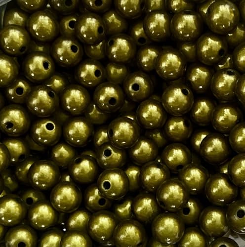 Wunderperlen 12mm, 50g (ca. 55 Stück), Miracle beads, 3d-Illusion (olive) von Generisch