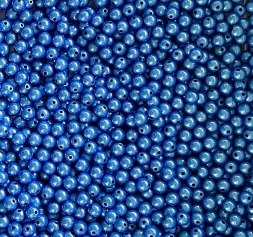 Wunderperlen 8mm, 50g (ca. 180 Stück), Miracle beads 3d Illusion (Azur Blau) von Generisch