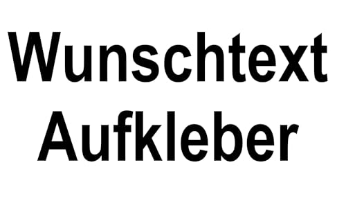 Aufkleber selbst gestalten - Wunschtext Aufkleber Auto Motorrad Fahrrad E-Bike - KFZ Sticker Schriftzug Buchstaben - Vinyl Folie nach Wunsch selbst gestalten - Klebt auf glatte Oberflächen von Generisch