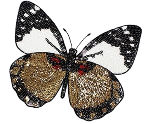 XL Schmetterling Pailletten Applikation Patch03 von Generisch