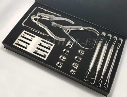 Zahnmedizinisches Endo-Instrumenten-Set, Gummimembran-Set, Ivory Clamp, Lochzange, Gummimembran-Clamps, Endo-Exkavatoren, Endodontischer Explorer. von Generisch