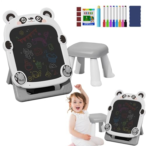 -Zeichenbrett, magnetische Whiteboard-Staffelei, verstellbares Zeichenbrett, faltbar, tragbar, 1530 g, Panda, Schweinchen, für Kinder, und Mädchen von Generisch