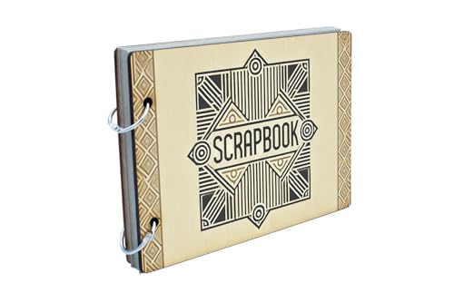 Zeitloses Art-Deco Scrapbook mit edlem Holzeinband (scrap-kf24-art-decoef) von Generisch