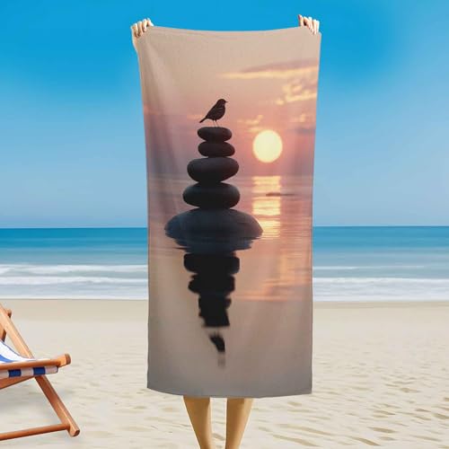 Zen Magnetisches Badetuch - 200 x 145 cm, Vögel Reflexion See Sonnenuntergang Strandtuch für Strand, Schwimmen, Sandfrei & Schnelltrocknend Strandhandtuch Handtuch mit Magnetverschluss Zen Magnetisches Badetuch - 200 x 145 cm, Vögel Reflexion See Sonnenuntergang Strandtuch für Strand, Schwimmen, Sandfrei & Schnelltrocknend Strandhandtuch Handtuch mit Magnetverschluss von Generisch