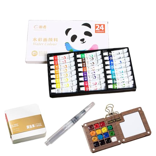 aquarell set reise paint set reise paint set painting palette für skizzenbücher tasche malen für reise malen metallclip stift stift für von Generisch