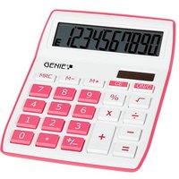 GENIE 840P Tischrechner weiß/pink von Genie