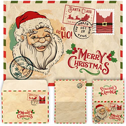 Weihnachtskarten mit Umschlag Set (12 Stück) - A6 Klappkarten für Weihnachten - Christmas Postkarte mit Umschlägen für deine Weihnachtsgrüße - Coole Weihnachtspostkarten mit und ohne Sprüche von Gentle North