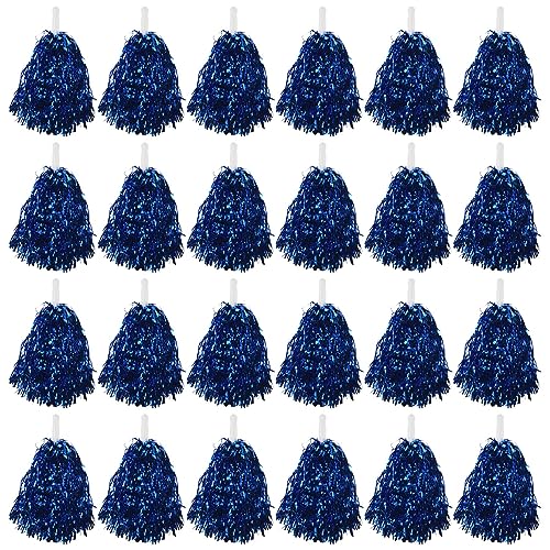 Geofray 24 StüCk Cheerleading Pom Poms Metallfolie Cheer Pom Poms mit Kunststoffgriff für Erwachsene Kinder Cheerleader Party Blau Geofray 24 StüCk Cheerleading Pom Poms Metallfolie Cheer Pom Poms mit Kunststoffgriff für Erwachsene Kinder Cheerleader Party Blau von Geofray