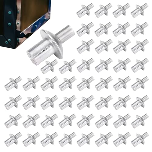 Geonoy Aluminiumkernnieten mit rundem Kopf, 50/100 Stück Antriebsnieten, Klopf-Spreiz-Blindnieten, Nieten-Set zur Befestigung von Metall, und anderen Materialien Geonoy Aluminiumkernnieten mit rundem Kopf, 50/100 Stück Antriebsnieten, Klopf-Spreiz-Blindnieten, Nieten-Set zur Befestigung von Metall, und anderen Materialien von Geonoy