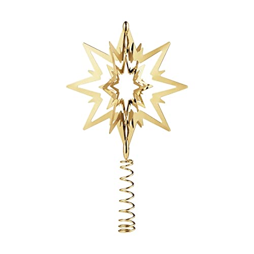 Georg Jensen Top Star - Gold plattiert Messing mit rotem Band - klein von Georg Jensen