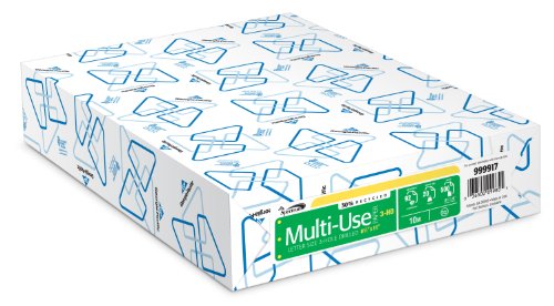 GP Spectrum 30% recyceltes Mehrzweckpapier, 21,6 x 27,9 cm, Briefgröße, 3 Löcher gebohrt, 92 hellweiß, 9 kg, 30% Nachverbraucherfaser, Ries mit 500 Blatt (99917R) von Georgia-Pacific