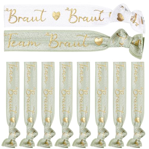 Geosar JGA Armbänder Set mit Karte, Heißprägen Braut Armbänder und Team Braut Armbänder für Junggesellinnenabschied Bachelorette Party Hen Party Braut Party Accessoires (Salbeigrün) von Geosar