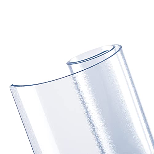 Geovne Mattierte Schutztischdecke,Hitzebeständige Tischdecke Tischfolie Schutzfolie Tischschutz,Tabelle Beschützer,Transparente Tischdecke,für Glastisch & Hochglanztisch (55x55cm/22x22in) von Geovne