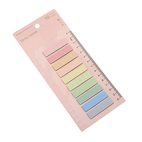 10 Farben Klebemarkierungen Buch Pastell Haftnotizen Tabs, Haftnotizen Tabs Sortierindex Marker Aufkleber, Etikettenaufkleber Praktische Planungsaufkleber Für Seitenmarkierung von Gereton