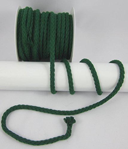 Baumwollkordel 10mm grün geflochten Kordel Meterware, 1meter, nähen (grün) von Gerhardt