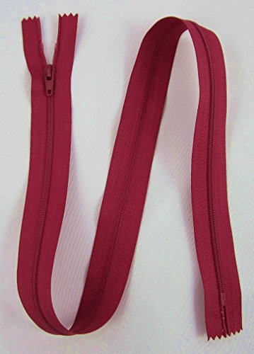 Reißverschluss dunkel rot Farbe16 zipper nähen Kleider 1 Stück (12cm) von Gerhardt