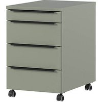 GERMANIA 4377 Rollcontainer taupegrün 4 Auszüge 42,0 x 60,0 x 63,0 cm von Germania