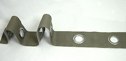 Gardinen Ösenband - Gerster, Polyester, Klassisch, Taupe, 10 cm breit, 2 Meter, für alle Gelegenheiten von Gerster