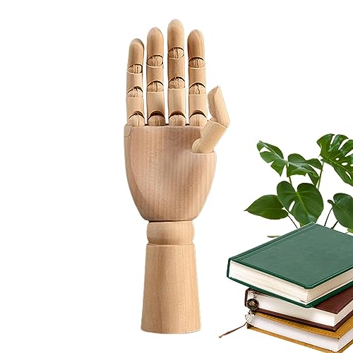 Geruwam Holzpuppe für Künstler, Zeichnen, Holzverbindungen, Künstler-Handmodell – bewegliche Holzpuppe, Handpuppe, Handpuppe für den Tisch von Geruwam