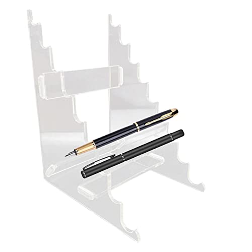 Geruwam Stift-Display, 9 Fächer, Acryl-Nagelpinselhalter, transparenter Organizer für Augenbrauenstift, Make-up-Pinsel von Geruwam