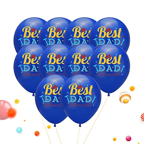 Happy Dad's Day Luftballons, Papas Day Ballons Dekorationen | Best Dad in the World Letter Folienballon für Papa Party Supplies Home Decor Geruwam von Geruwam