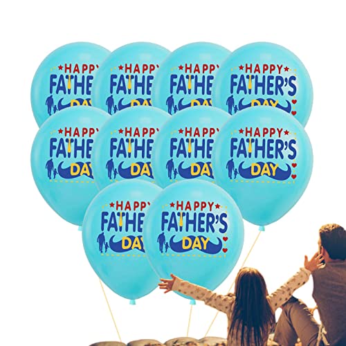 Happy Fathers Day Balloons Set | Fathers Day Decoration Balloons,White Blue Best Dad in the World Balloons Happy Fathers Day Foil Balloons for Party Supplies Geruwam von Geruwam