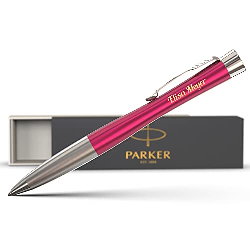 Parker Kugelschreiber mit Gravur personalisiert Urban - hochwertiger Kugelschreiber blauschreibend - edle Stifte mit Namen - Geschenke für Frauen von Geschenkfreude