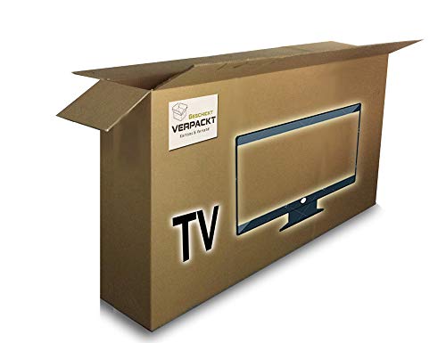 Geschickt Verpackt TV Box bis 70" (177.3 x 240 x 96 cm Innenmaß), Pappe, 1 St. von Geschickt Verpackt