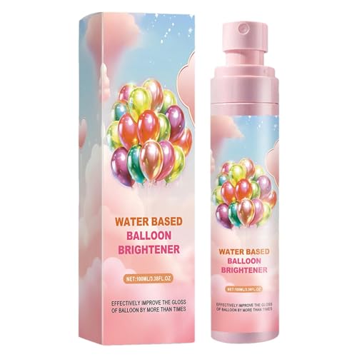 Geteawily Ballonglanz-Spray, glänzendes Finish Spray für Luftballons, schnell trocknend für brillantes Aussehen, raffinierte Sparker-Lösungen für lebendigen, eleganten Ballon von Geteawily