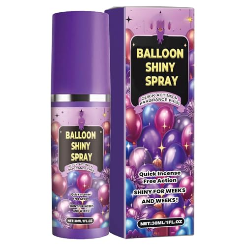 Geteawily Ballonspray für Latexballons | Glänzendes Finish Spray für Luftballons - Schnell Trocknendes Hochglanz Ballon Glow Spray, Spray für Ballons zum Glänzen von Geteawily