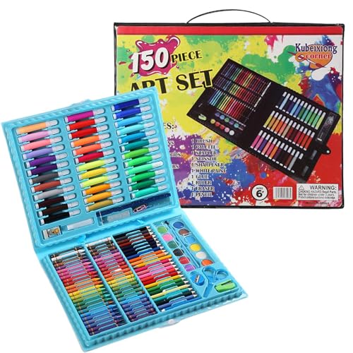 Geteawily Kinder-Malstift-Set, Kinder-Malstifte-Marker-Set | 150X Art Kit Zeichenzubehör | Skizzierstifte-Malset, Farbpinselstifte, lustige Künstlerutensilien zum Skizzieren von Geteawily