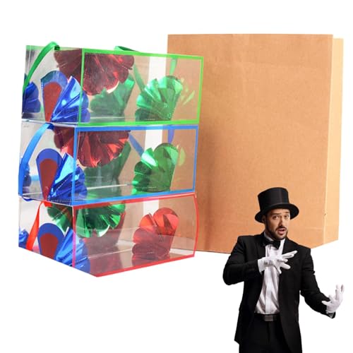 Geteawily Zaubertricks, Zauberer-Requisiten für Erwachsene - Papiertüte erscheint Blume - Tragbares Bühnen-Illusions-Magierzubehör für Zauberanfänger-Enthusiasten von Geteawily