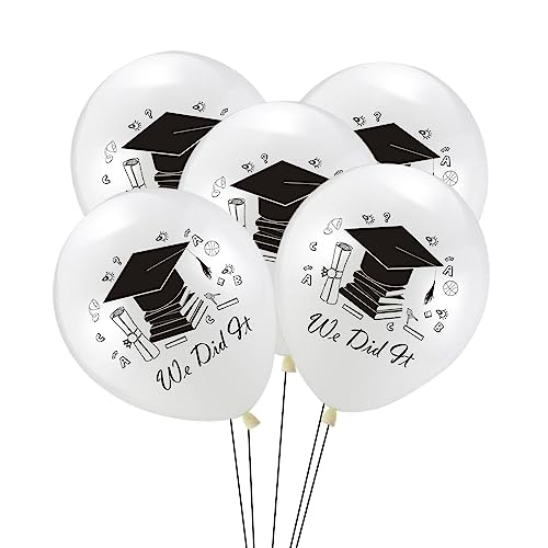 Latex-Luftballons mit Aufschrift "We Did It", Klasse 2024-12 Zoll, Geschenke für Klassenzimmer, Schulbedarf, Abschlussdekorationen für High School, Universität Geteawily von Geteawily