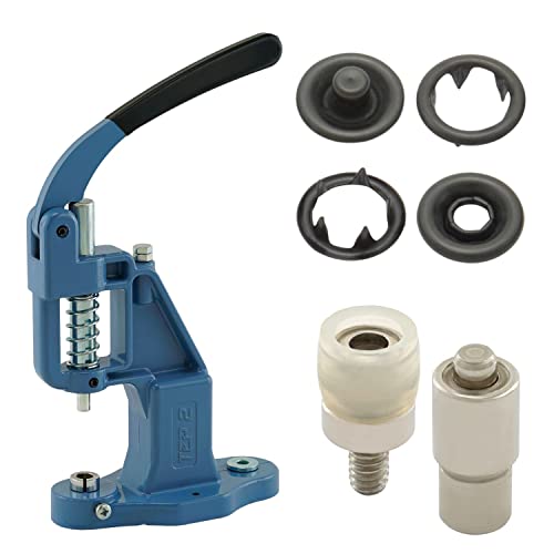 Druckknopfpresse Set mit Hebelpresse, Druckknopfwerkzeug und 50 Stück Jersey Druckknöpfen 15 mm, Schwarz, Messing | nähfrei, rostfrei | Handpresse | DIY Druckknopfpresse Set mit Hebelpresse, Druckknopfwerkzeug und 50 Stück Jersey Druckknöpfen 15 mm, Schwarz, Messing | nähfrei, rostfrei | Handpresse | DIY von Getmore Crafts