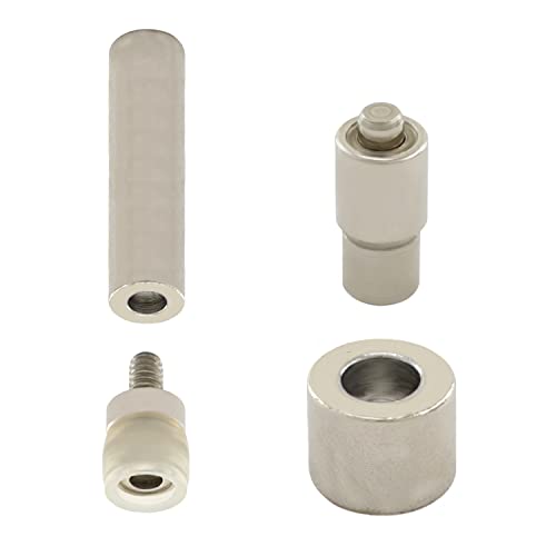 Jersey Druckknopf-Werkzeug, 17mm - Metall-Druckknöpfe ohne Nähen, mit Einschlagstempel und auswechselbarem Werkzeug, ganz ohne Druckknopfzange von Getmore Crafts