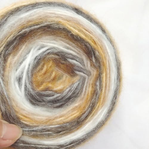 Craft Gradient Mohair-Garnknäuel zum Stricken, perfekt für Hüte, Decken und mehr (Typ C) von Gettimore