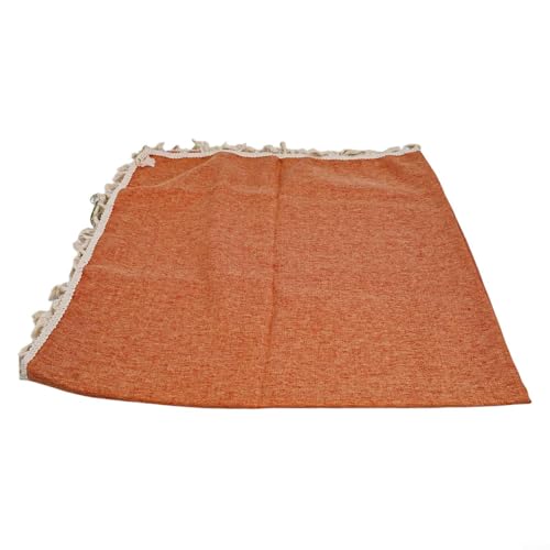 Gettimore Elegantes Design Tischdecke aus Baumwolle und Leinen, für besondere Feiern und Abendessen, Orange von Gettimore