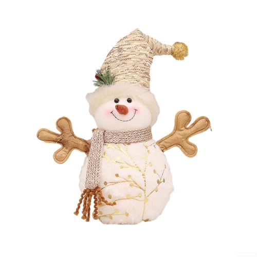 Gettimore Gemütliche Plüsch-Schneemann-Puppen mit stilvollen Mützen, perfekt für Weihnachtsstimmung (1) von Gettimore