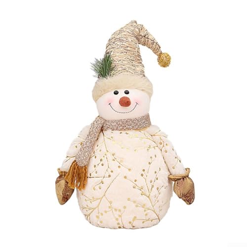 Gettimore Gemütliche Plüsch-Schneemann-Puppen mit stilvollen Mützen, perfekt für Weihnachtsstimmung (5) von Gettimore