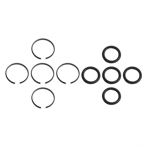 Pneumatisches Werkzeug Essential 5 Halteringe mit O-Ring-Kompatibilität für Standardgrößen (2,5 cm) von Gettimore